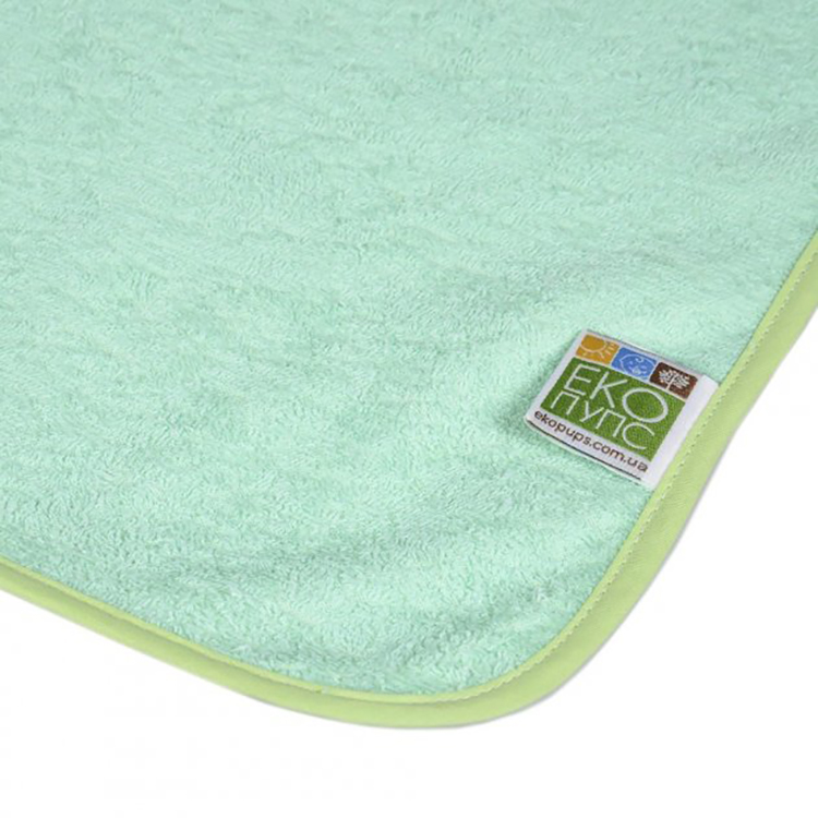 Многоразовая непромокаемая пеленка Эко Пупс Jersey Classic, 70х50 см, зеленый - фото 3