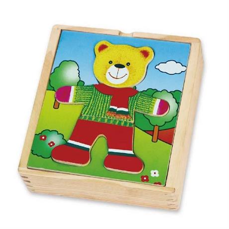 Дерев'яний ігровий набір Viga Toys Гардероб ведмедя (56401) - фото 2