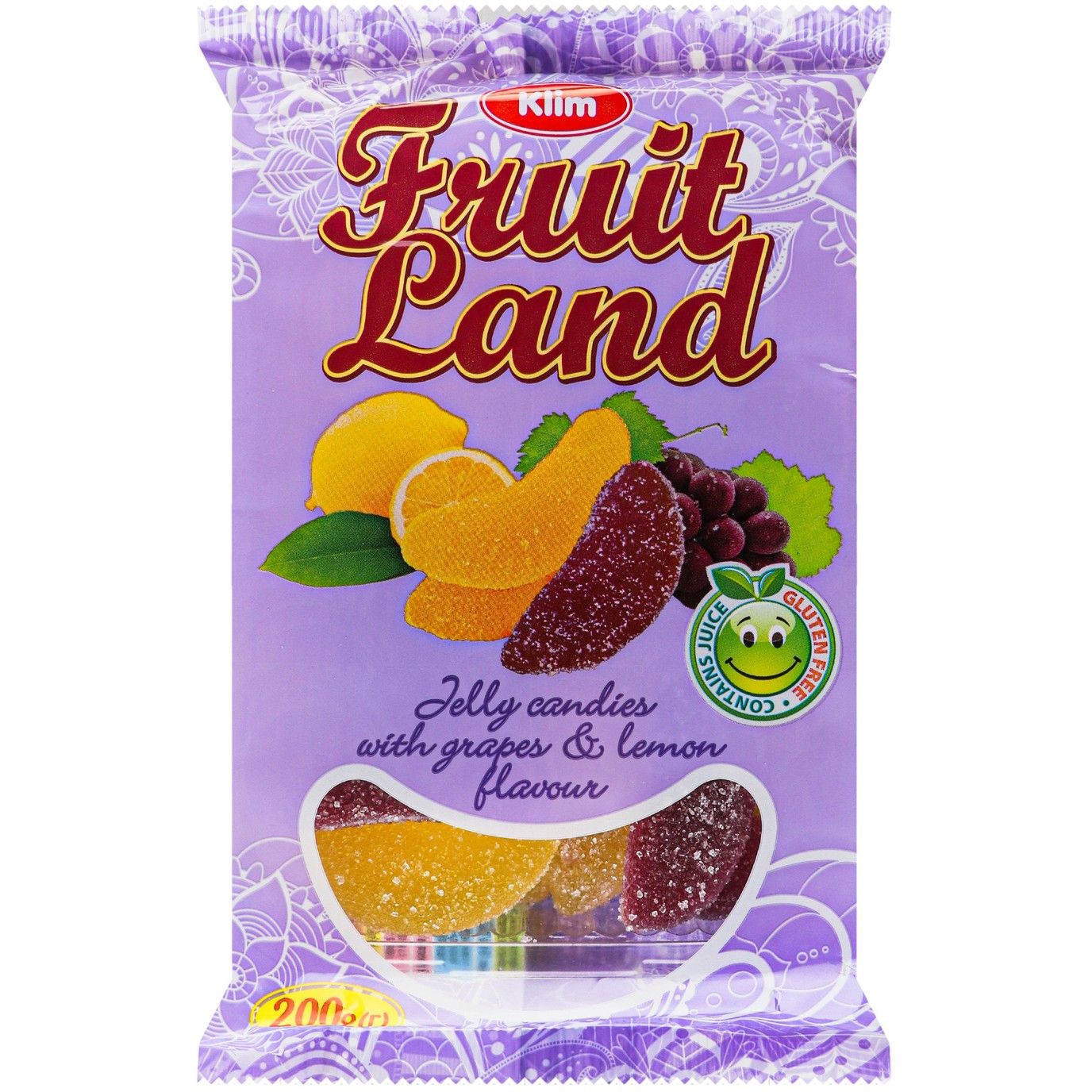Мармелад Кlim Fruit Land виноград-лимон желейний 200 г (915367) - фото 1