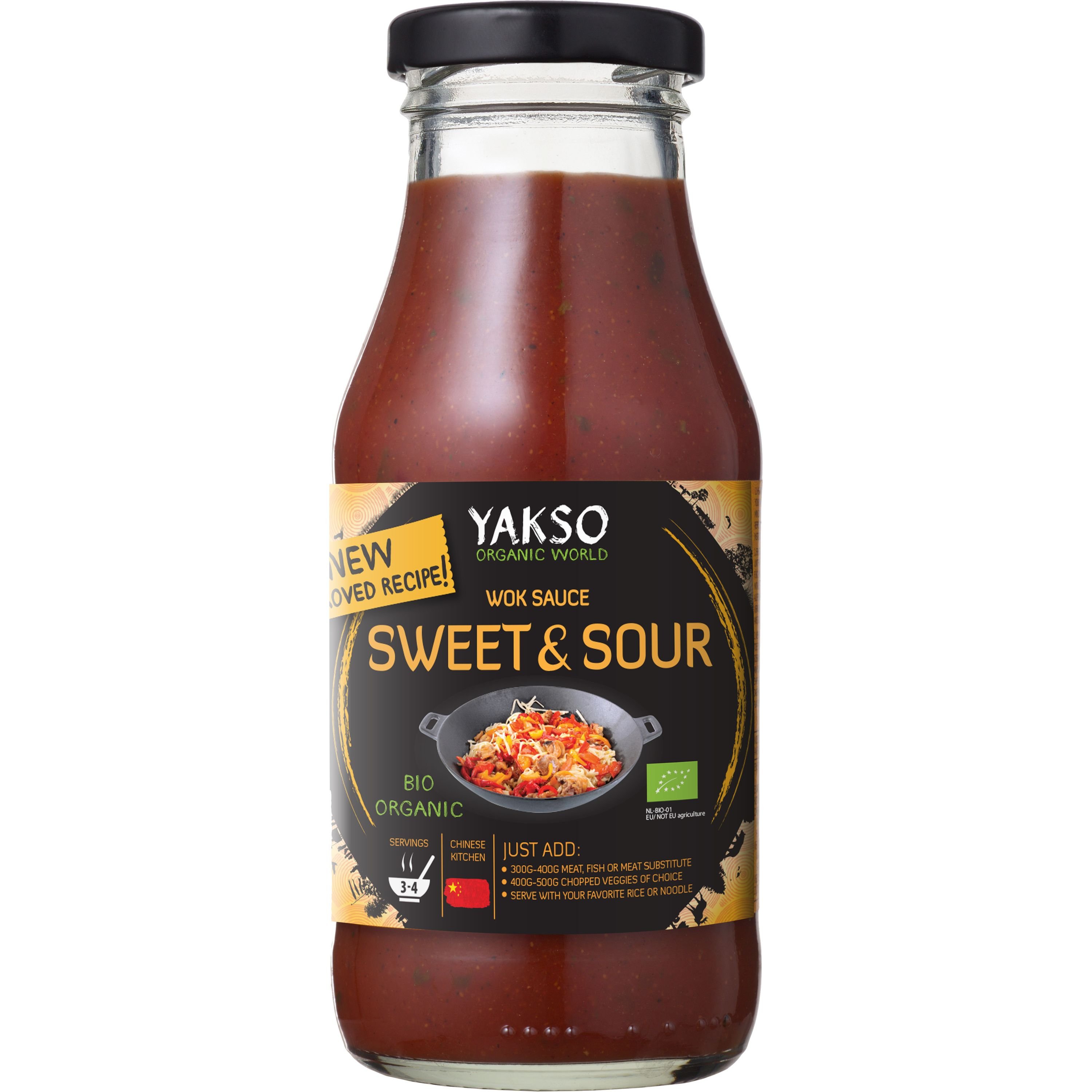 Соус Yakso Wok Sweet & Sour органічний 240 г - фото 1