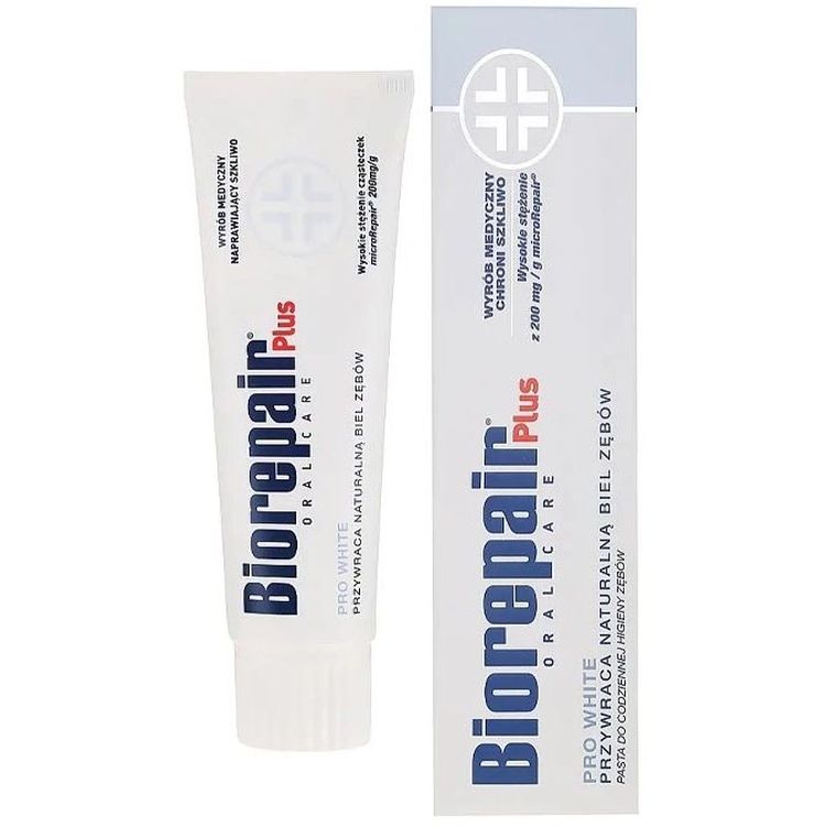 Профессиональная зубная паста Biorepair Plus Pro White 75 мл - фото 1
