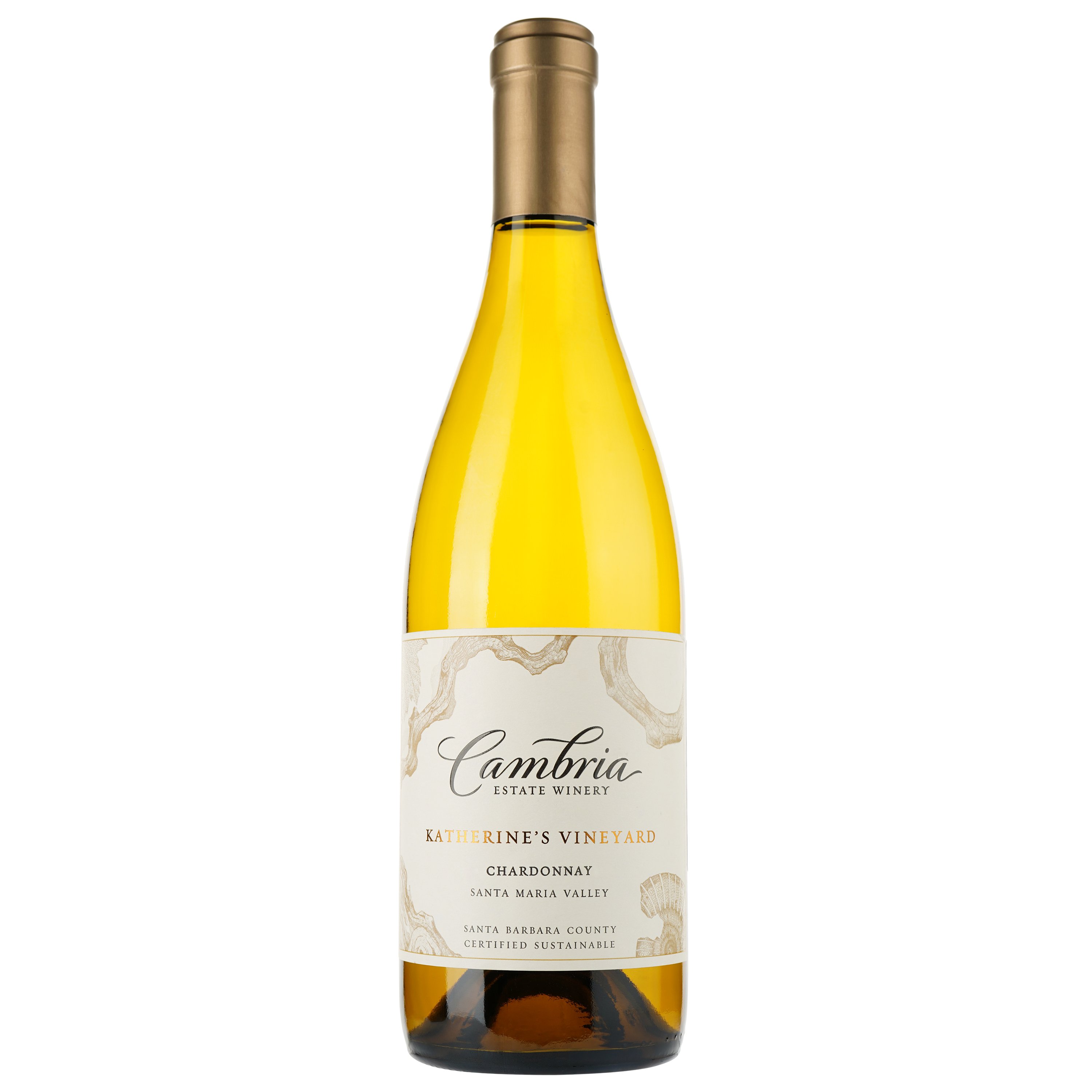Вино Cambria Katherine's Vineyard Chardonnay 2021, біле, сухе, 0,75 л - фото 1
