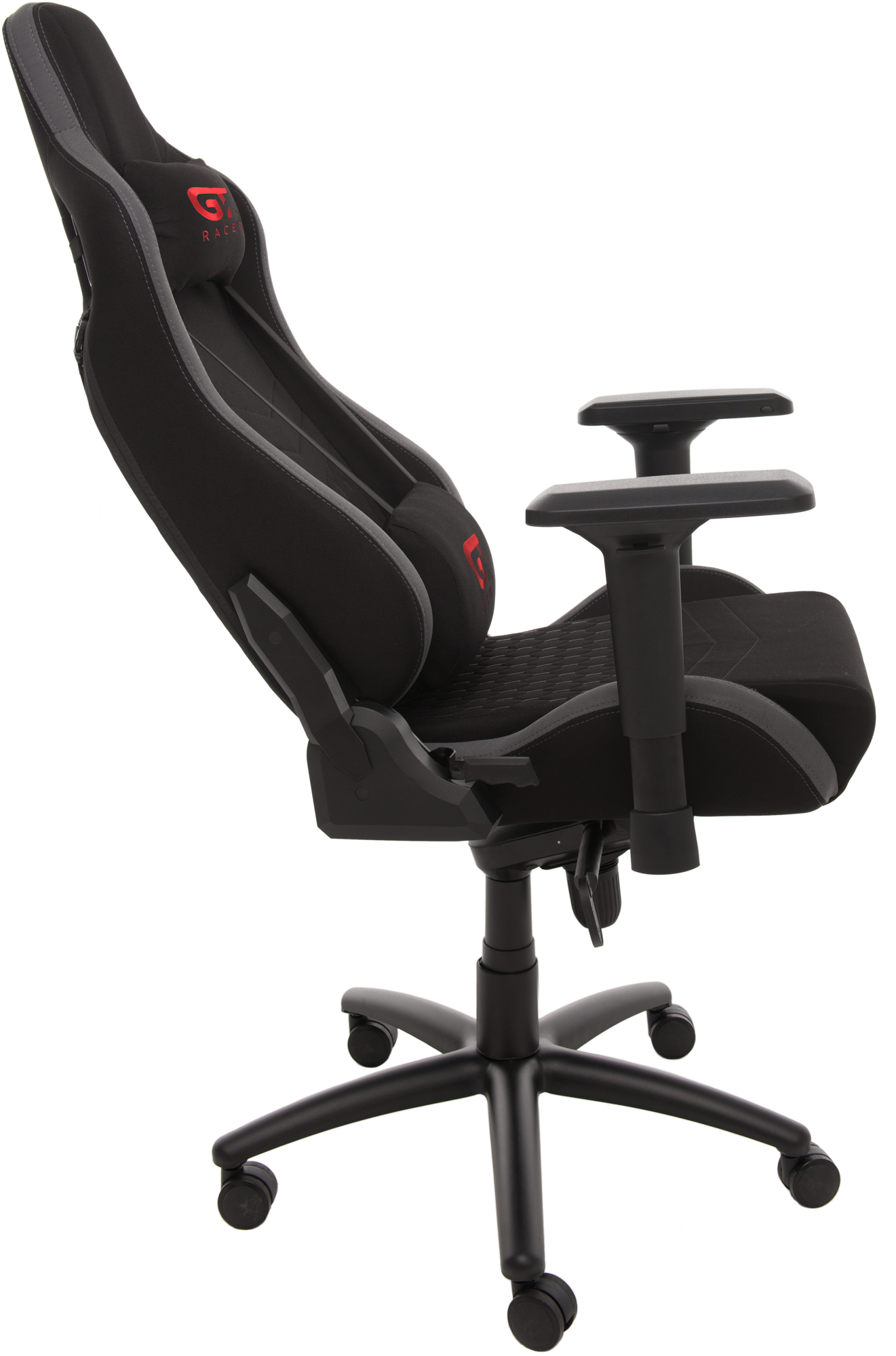 Геймерское кресло GT Racer черное с серым (X-0712 Shadow Gray) - фото 6