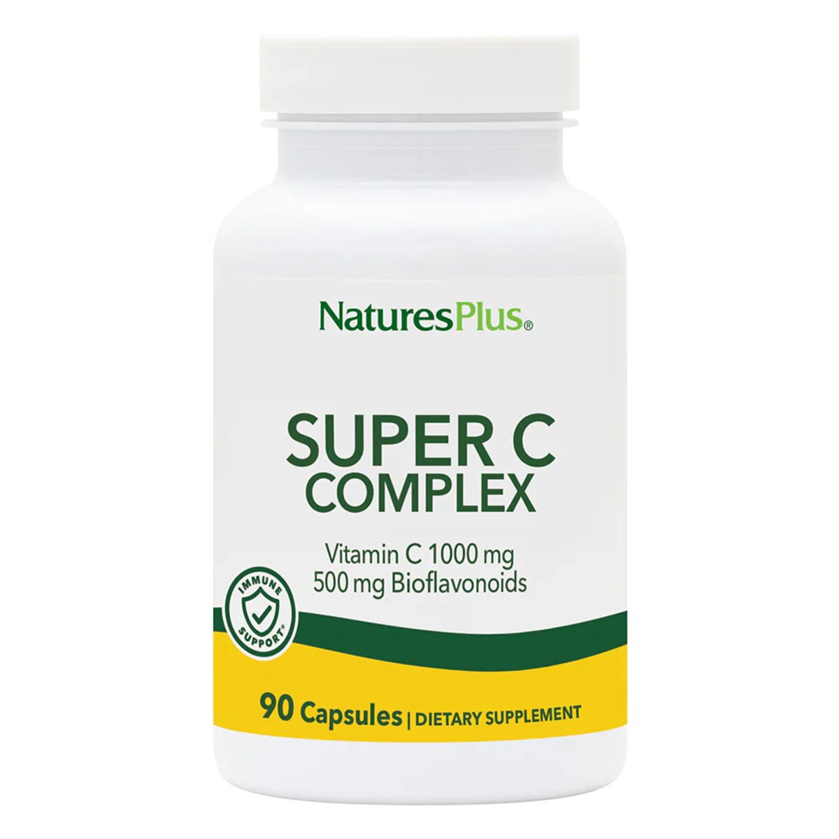 Комплекс Nature's Plus Super C Complex Витамин С 1000 мг + биофлавоноиды 500 мг 90 капсул - фото 1