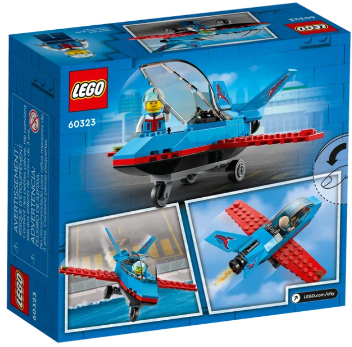 Конструктор LEGO City Трюковий літак, 59 деталей (60323) - фото 3
