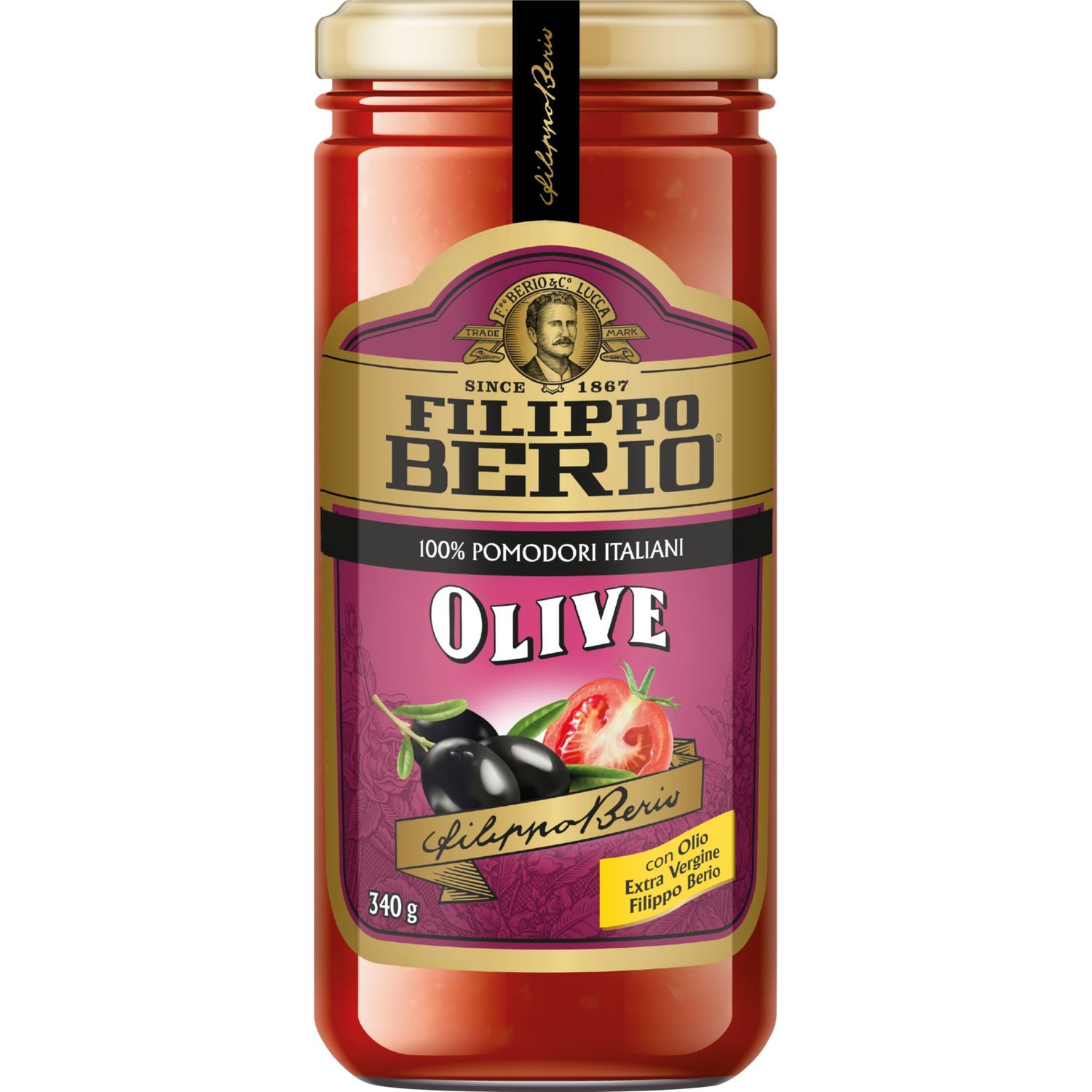 Соус Filippo Berio томаты с оливками, 340 г (923021) - фото 1