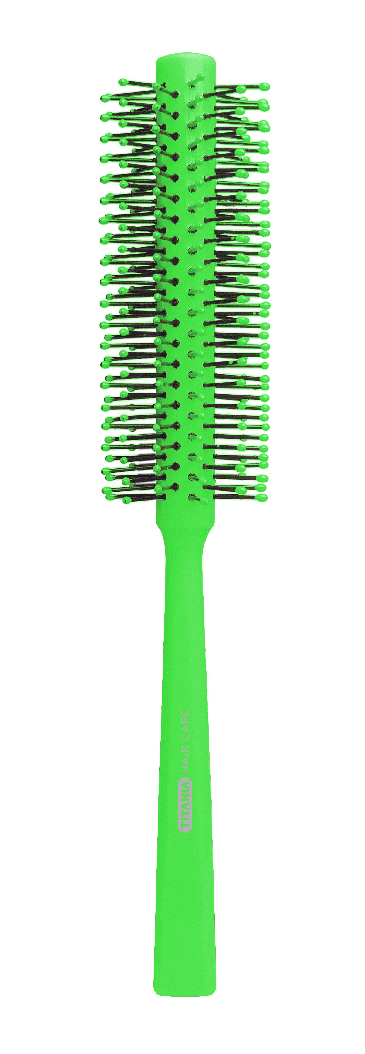 Щетка для волос Titania круглая, зеленый (1835 зел) - фото 1