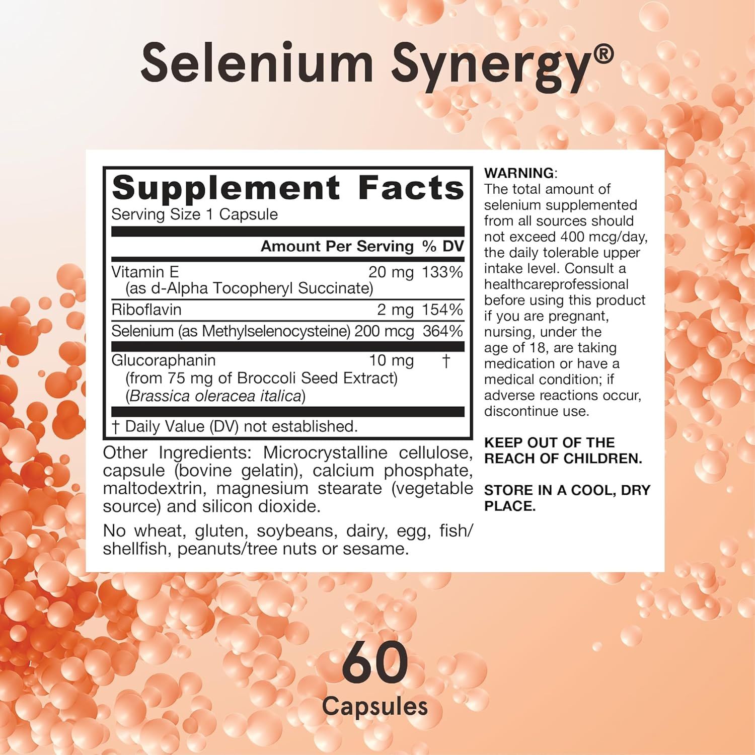 Синергія Селену Jarrow Formulas Selenium Synergy 200 мг 60 капсул - фото 8