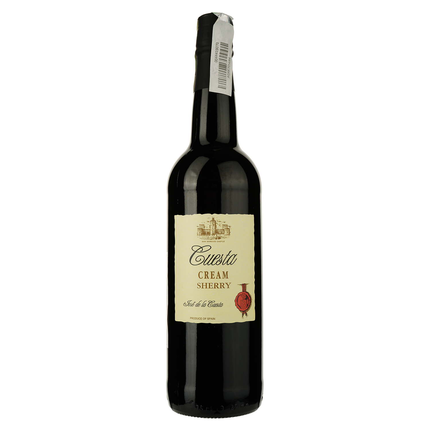 Вино Luis Caballero Cuesta Cream Sherry, белое, сладкое, 0,75 л - фото 1