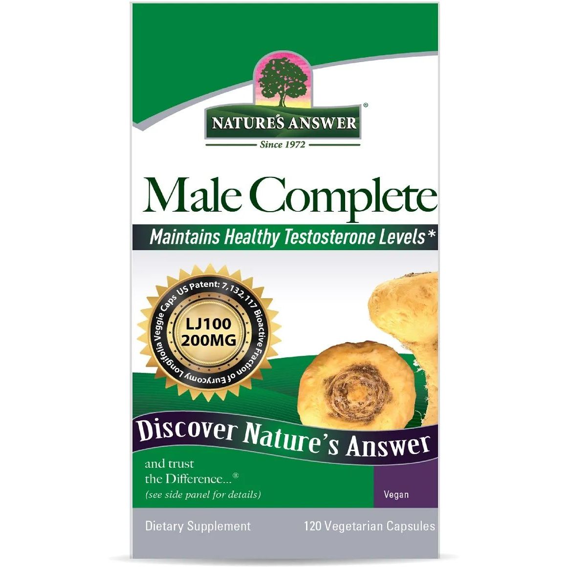 Чоловіче здоров'я Nature's Answer Male Complete 120 вегетаріанських капсул - фото 2