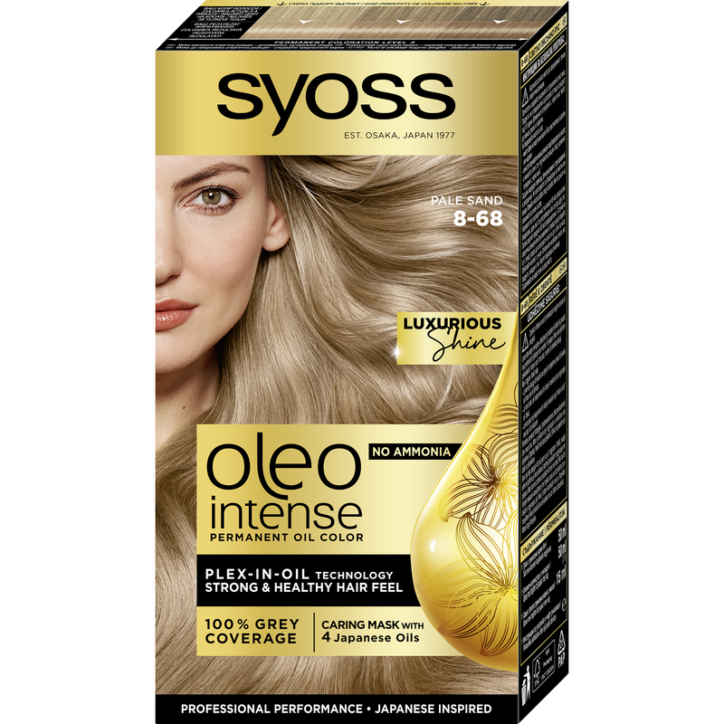 Стойкая краска для волос Syoss Oleo Intense 8-68, Жемчужный блонд, 115 мл - фото 1