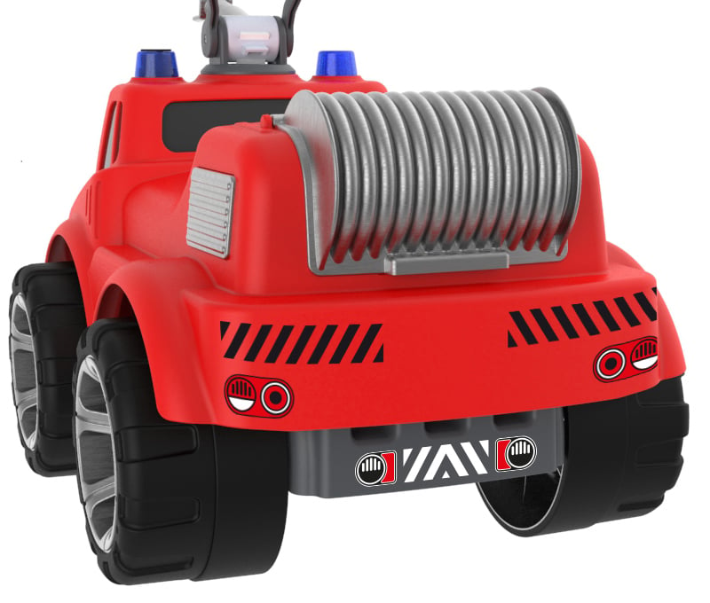 Толокар Big Пожарная машина с водным эффектом, красный (55815) - фото 6