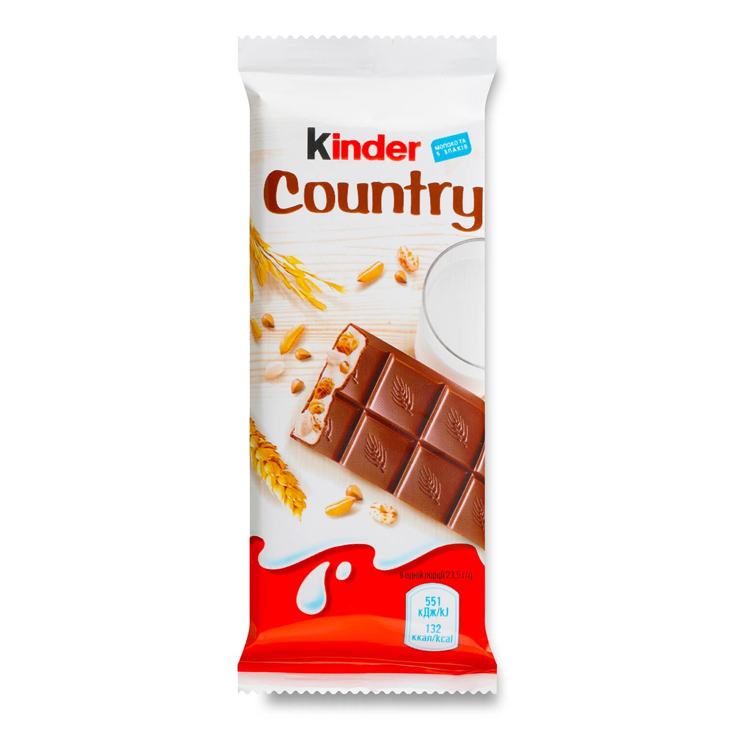 Шоколад Kinder Country со злаками, 23 г (332489) - фото 1