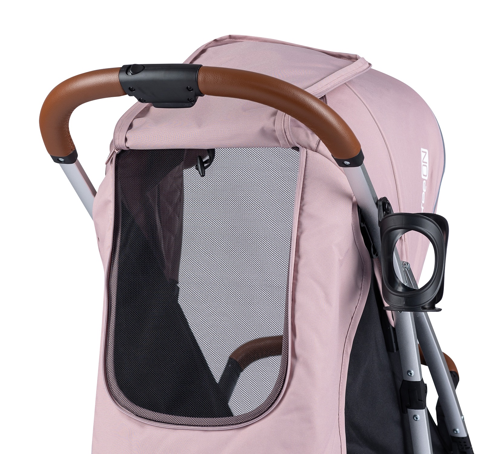 Прогулочная коляска для ребенка FreeON LUX Premium Dusty Pink-Black - фото 5
