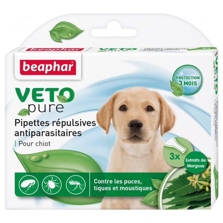 Photos - Dog Medicines & Vitamins Beaphar Натуральні протипаразитарні краплі  BIO Spot on для цуценят, 3 піпе 