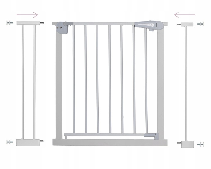 Защитный дверной барьер MoMi Paxi grey, серый (AKCE00018) - фото 2