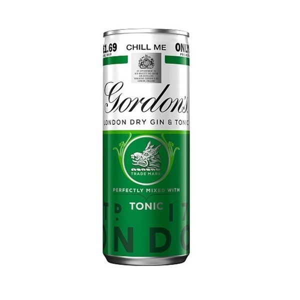 Напій алкогольний Gordon's Gin-Tonic, з/б, 5%, 0,25 л - фото 1