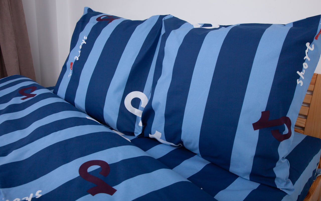 Комплект постельного белья ТЕП Soft dreams Line Blue двуспальный синий (2-03858_26457) - фото 2