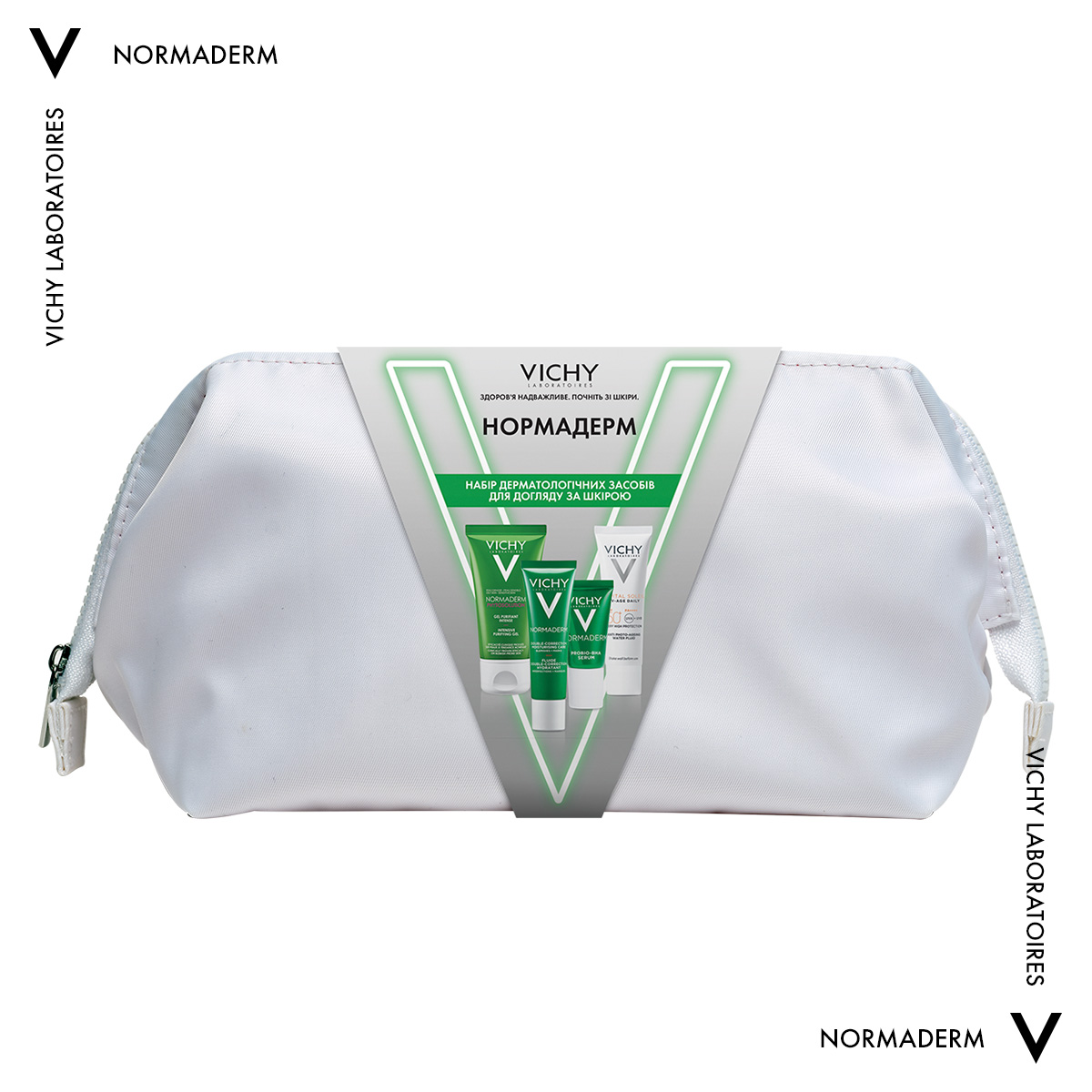 Набор Vichy Normaderm для коррекции недостатков жирной и проблемной кожи лица (VUA03570) - фото 2