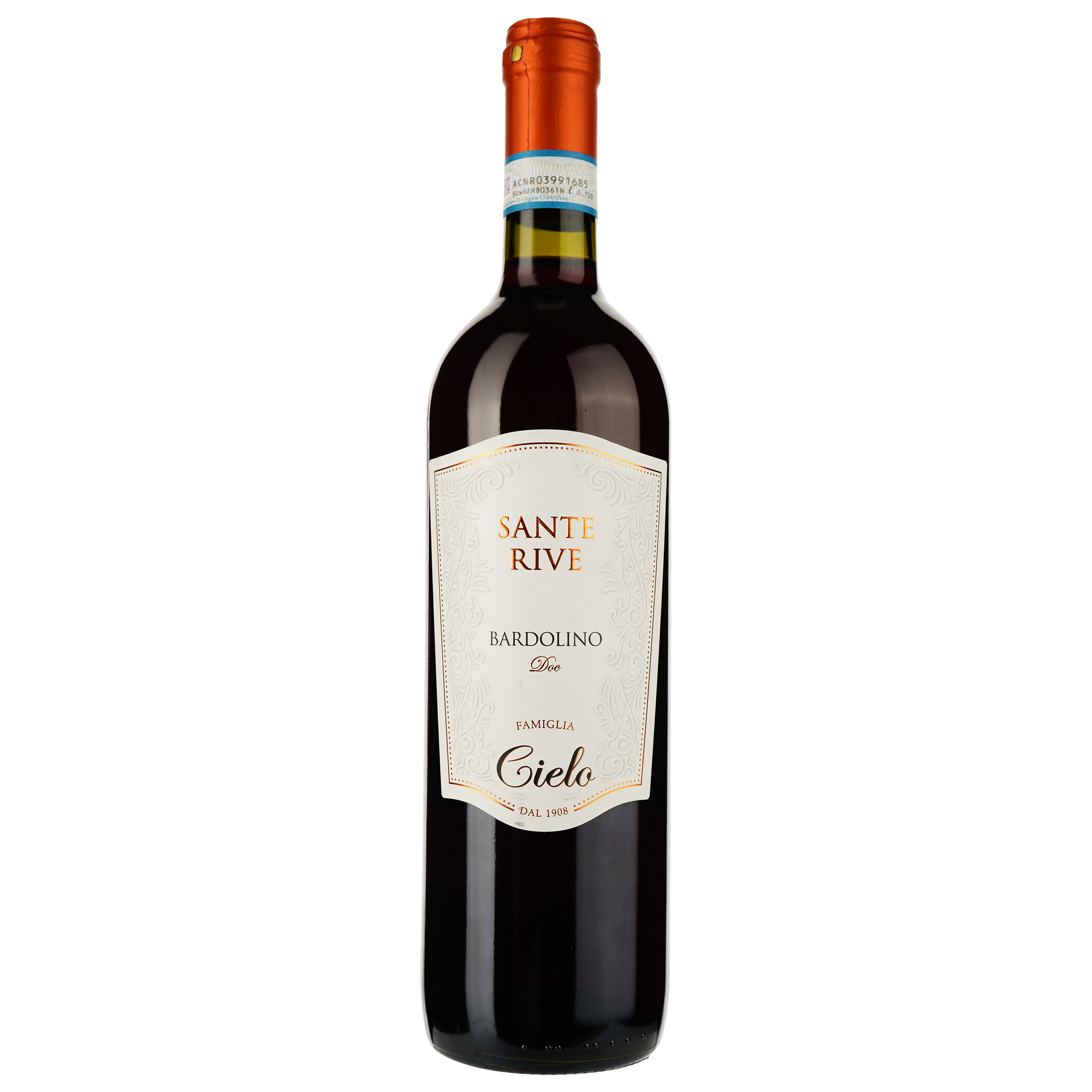 Вино Cielo Santa Rive Bardolino DOC, красное, сухое, 0,75 л - фото 1
