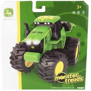 Машинка Трактор John Deere Kids Monster Treads с большими колесами со светом и звуком (46656) - фото 4