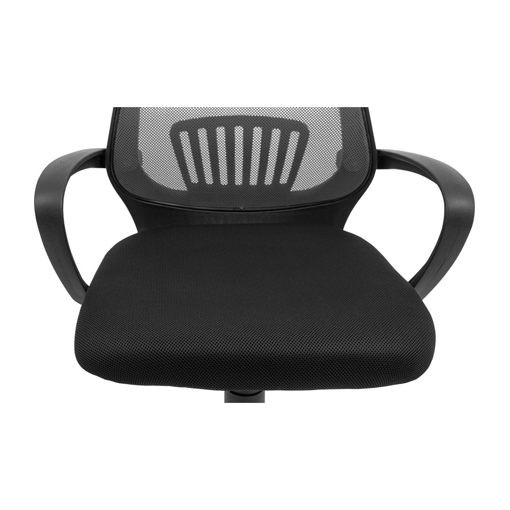Кресло компьютерное Richman Стар Хром Пиастра сетка черный + серый (RCM-1105) - фото 6