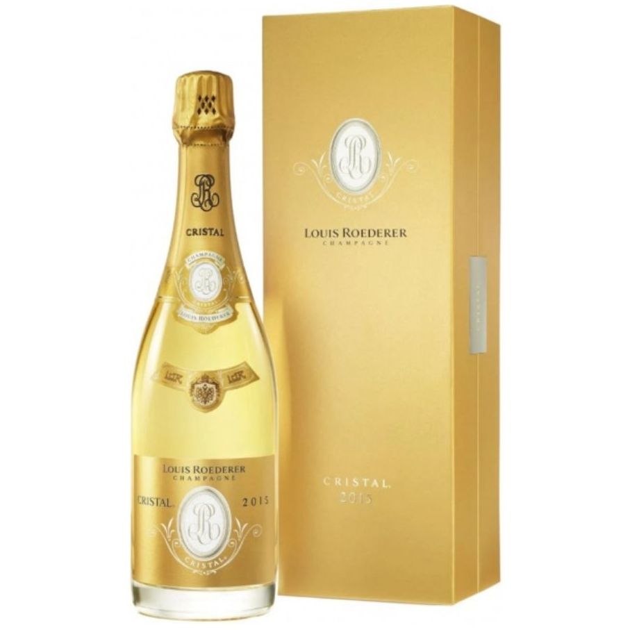 Вино игристое Louis Roederer Cristal Vintage 2015 белое брют 0.75 л в коробке - фото 1