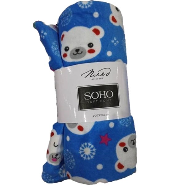 Текстиль для дома Soho Плед Bear face, 200х230 см (1104К) - фото 1
