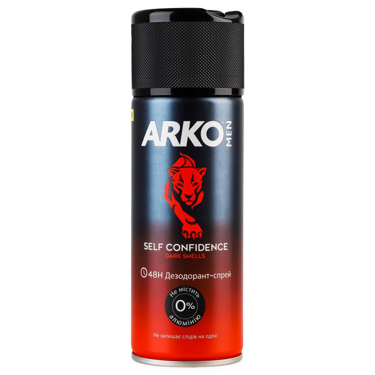 Дезодорант-спрей Arko Men Self Confidence Dark Smells 150 мл - фото 1