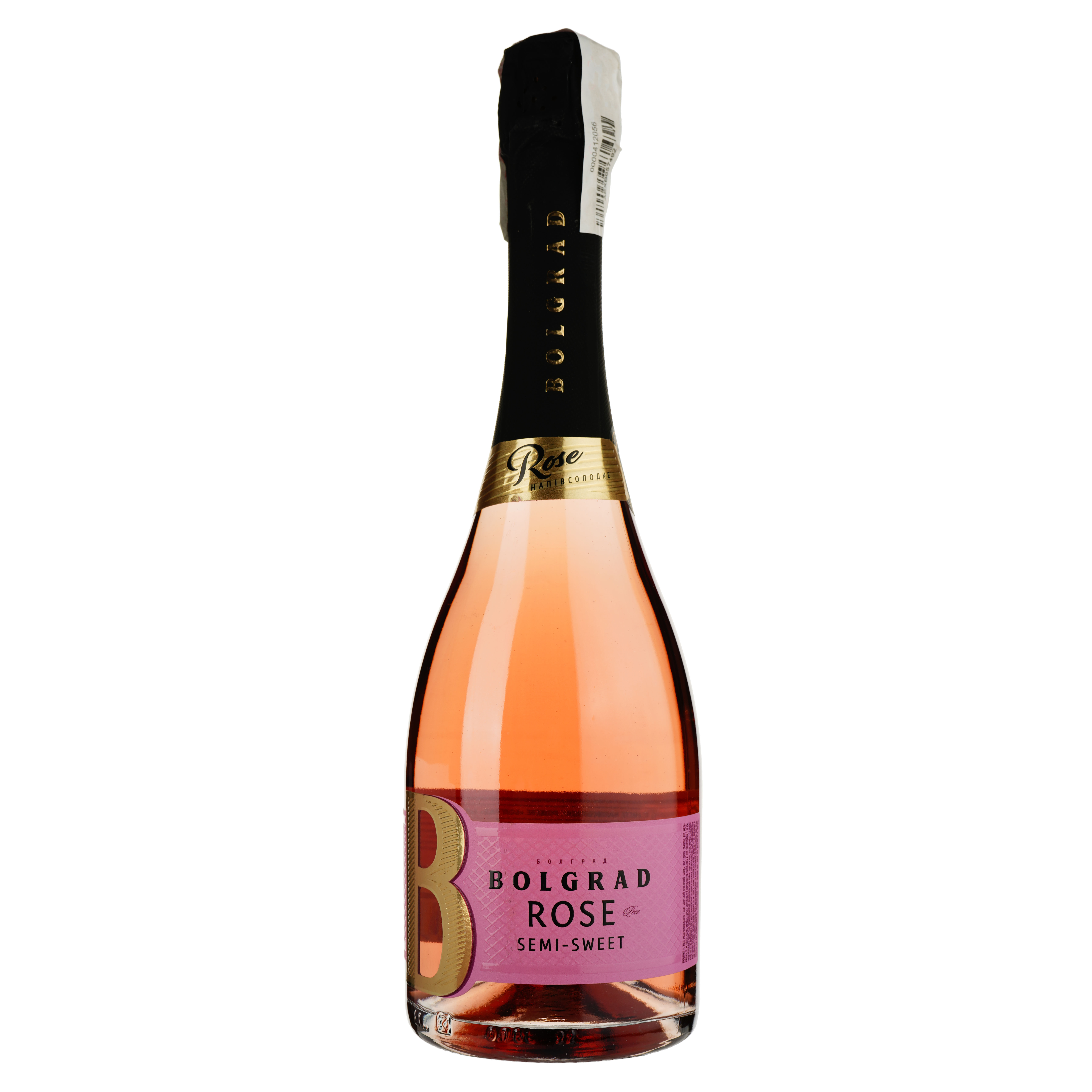 Вино игристое Bolgrad Rose, розовое, полусладкое, 0,75 л - фото 1