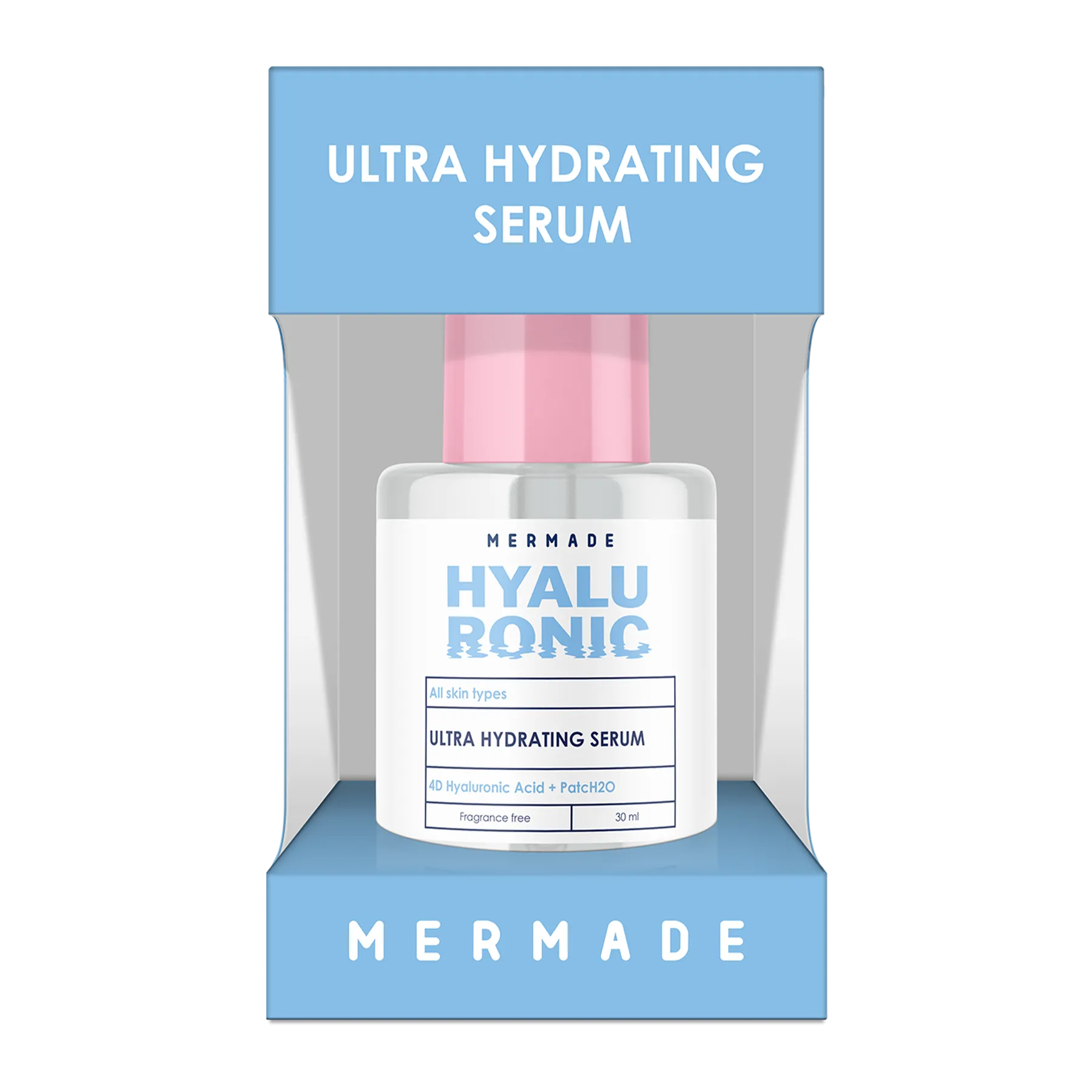 Подарунковий набір Mermade Hydrate your skin: ензимна маска Geez…Im Doing My Best 50 мл + зволожуючий крем для обличчя No Boring Days 50 мл + очищуюча пінка для обличчя Clean Me Tender 150 мл + сироватка-бустер для обличчя Hyalu Ronic 30 мл - фото 8