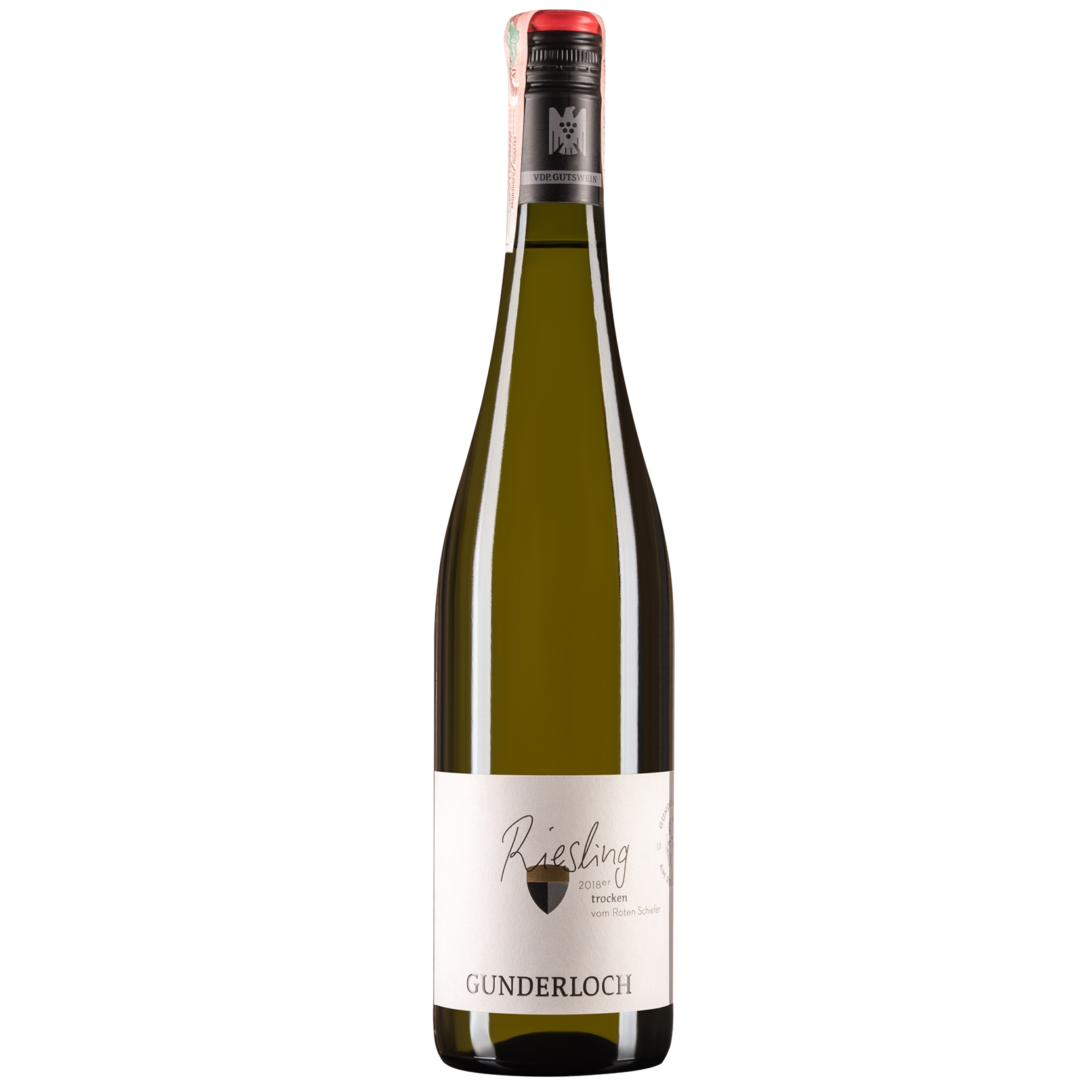 Вино Gunderloch Riesling Trocken QbA, белое, сухое, 0,75 л - фото 1