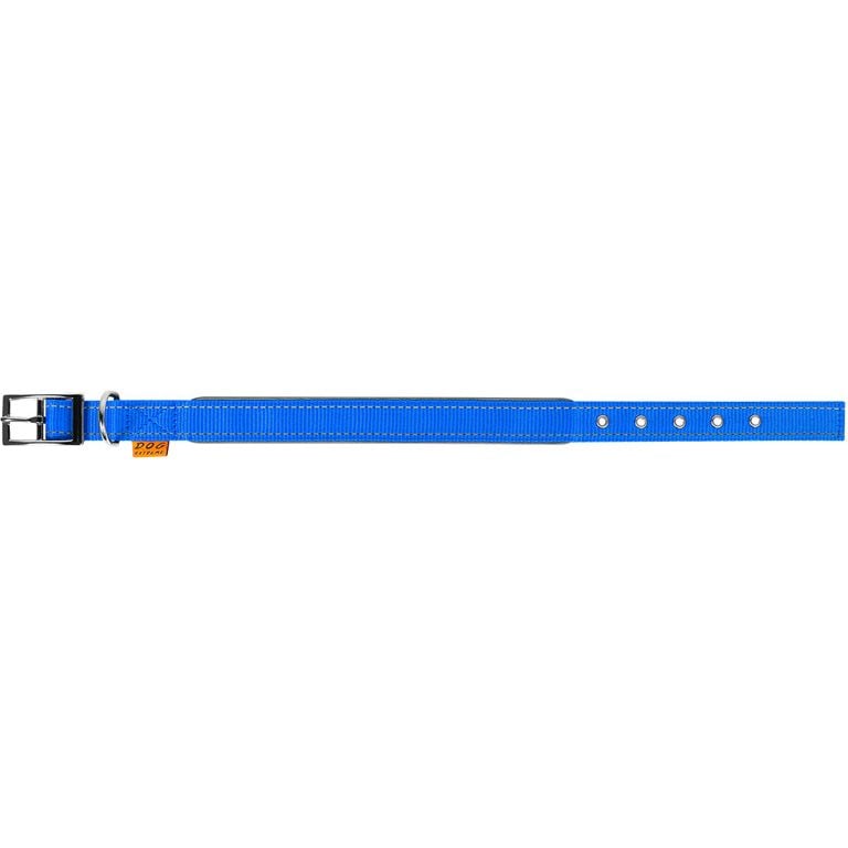 Ошейник для собак Dog Extremе, нейлоновый, двойной, со светоотражающей вставкой, 27-35х1,5 см, голубой - фото 2