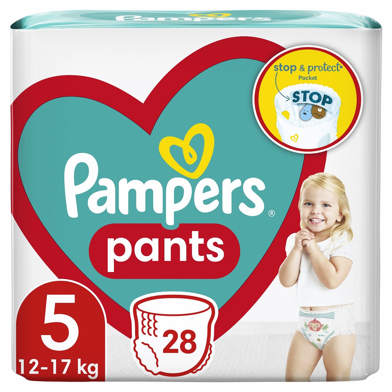Підгузки трусики Pampers Pants 5 (12-17 кг), 28 шт. - фото 1