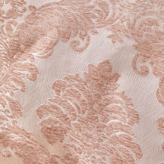 Набор постельное белье с покрывалом и пледом Karaca Home Adrienne pudra, евро, розовый, 10 предметов (svt-2000022285360) - фото 3