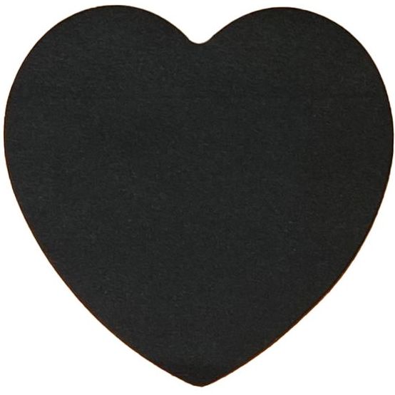 Блок бумаги для заметок ZiBi KIDS Line Black Heart с клейким слоем 7х7 см 50 шт. черный (ZB.15200) - фото 2