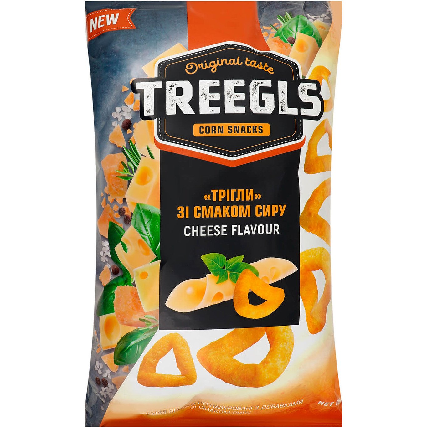 Снеки Treegls кукурузные со вкусом сыра 150 г (829623) - фото 1