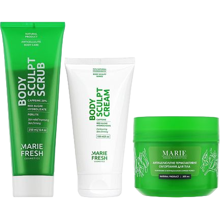 Набір для тіла Marie Fresh Cosmetics Anti-cellulite Body Set 3 шт. - фото 1