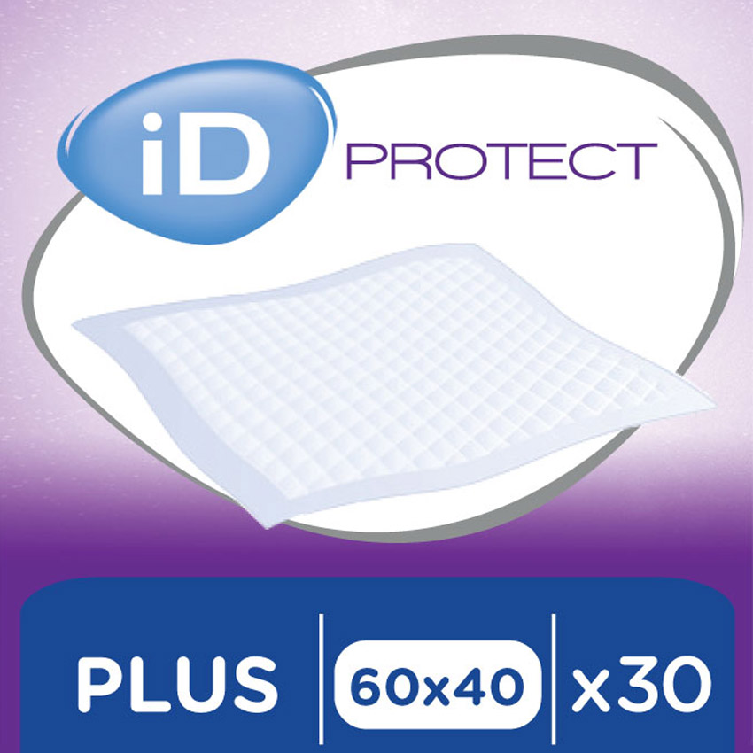 Одноразові гігієнічні пелюшки iD Protect Expert Plus, 60x40 см, 30 шт. - фото 1