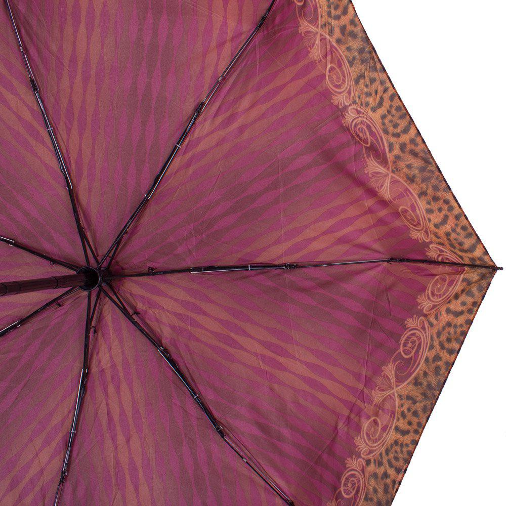 Жіноча складана парасолька повний автомат Airton 93 см бордова - фото 2