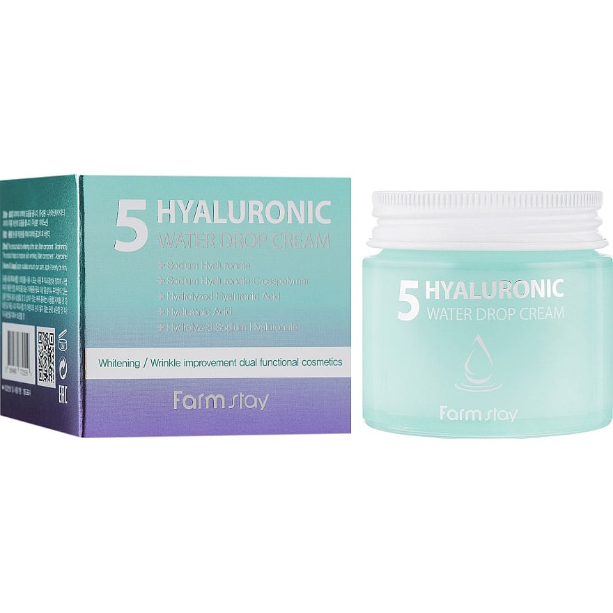 Крем-гель для обличчя FarmStay Hyaluronic 5 Water Drop Cream, 80 мл - фото 2