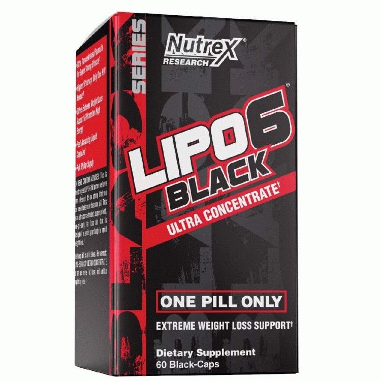 Жироспалювач Nutrex Research Lipo-6 Black UC Extreme WLS 60 капсул - фото 1