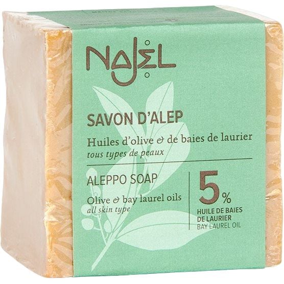 Алеппское мыло Najel Aleppo Soap 5% лаврового масла 200 г - фото 1