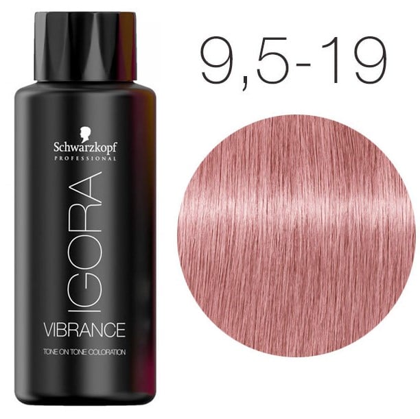 Деміперманентна фарба для волосся Schwarzkopf Professional Igora Vibrance, відтінок 9,5-19 (світлий блонд сандре фіолетовий), 60 мл (2301129) - фото 2
