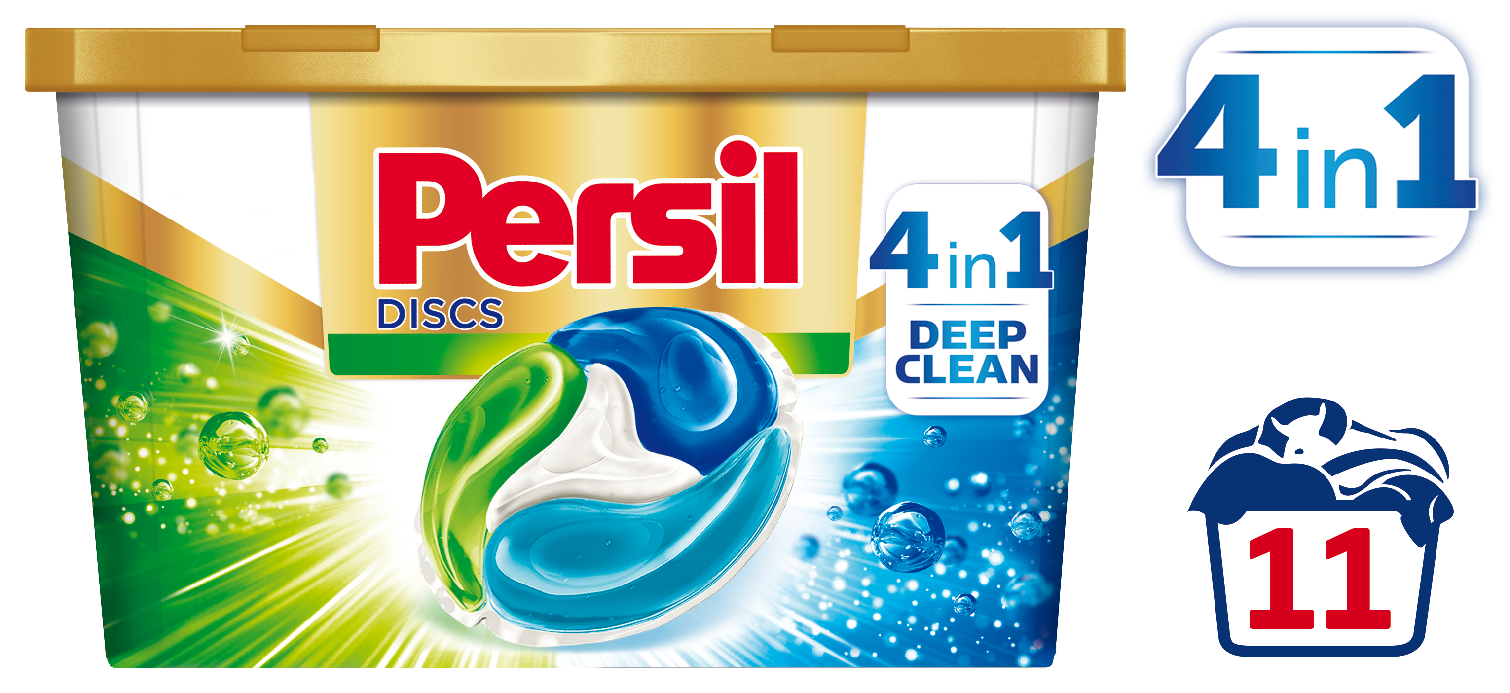 Гель для прання в капсулах Persil Discs Universal Deep Clean, 11 шт. (796703) - фото 2