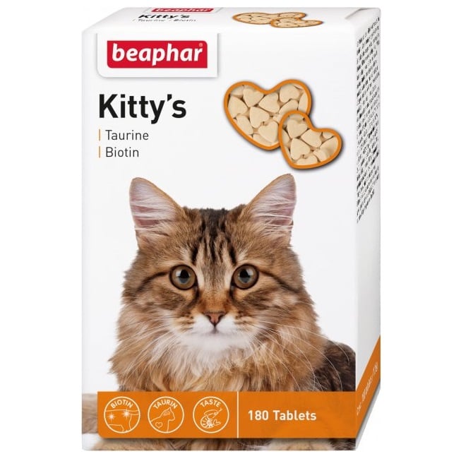 Вітамінізовані ласощі Beaphar Kittys для котів, 180 шт. (12578) - фото 1