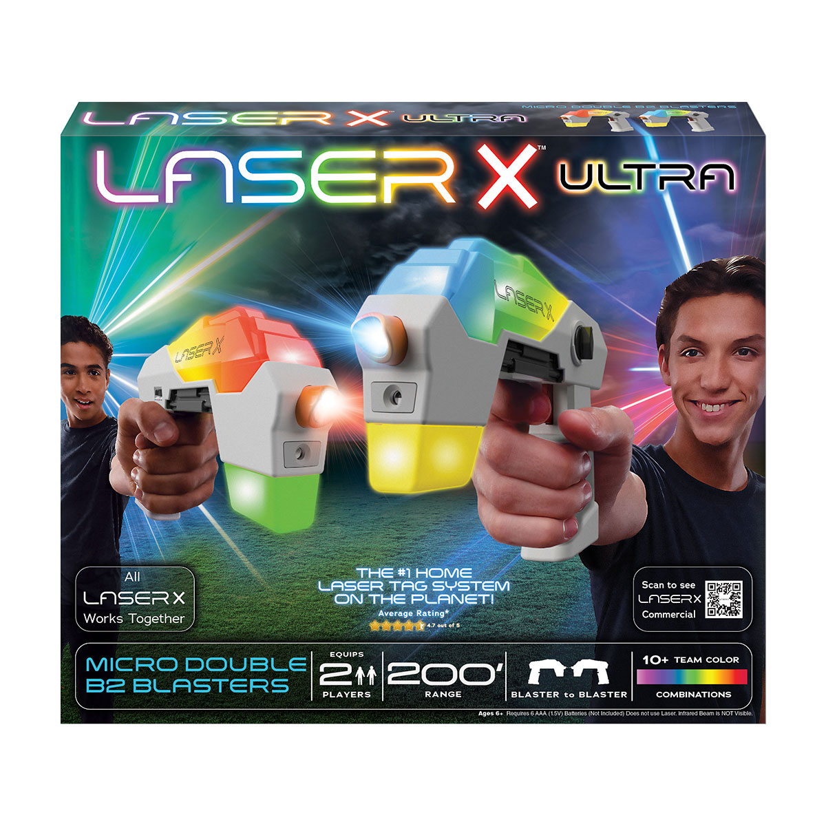 Ігровий набір для лазерних боїв Laser X Ultra Miscro для двох гравців (87551) - фото 4