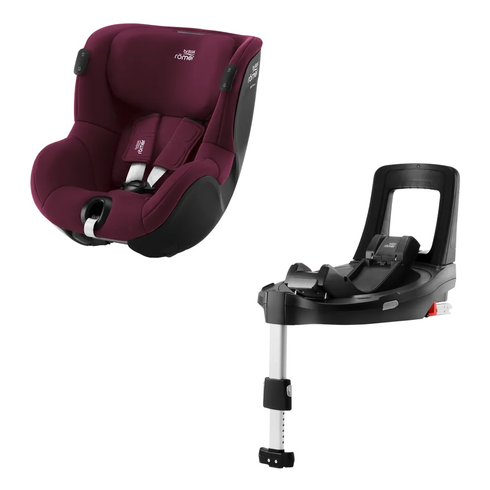 Автокрісло Britax Romer Dualfix iSENSE Burgundy Red з платформою Flex Base (2000035115) - фото 1