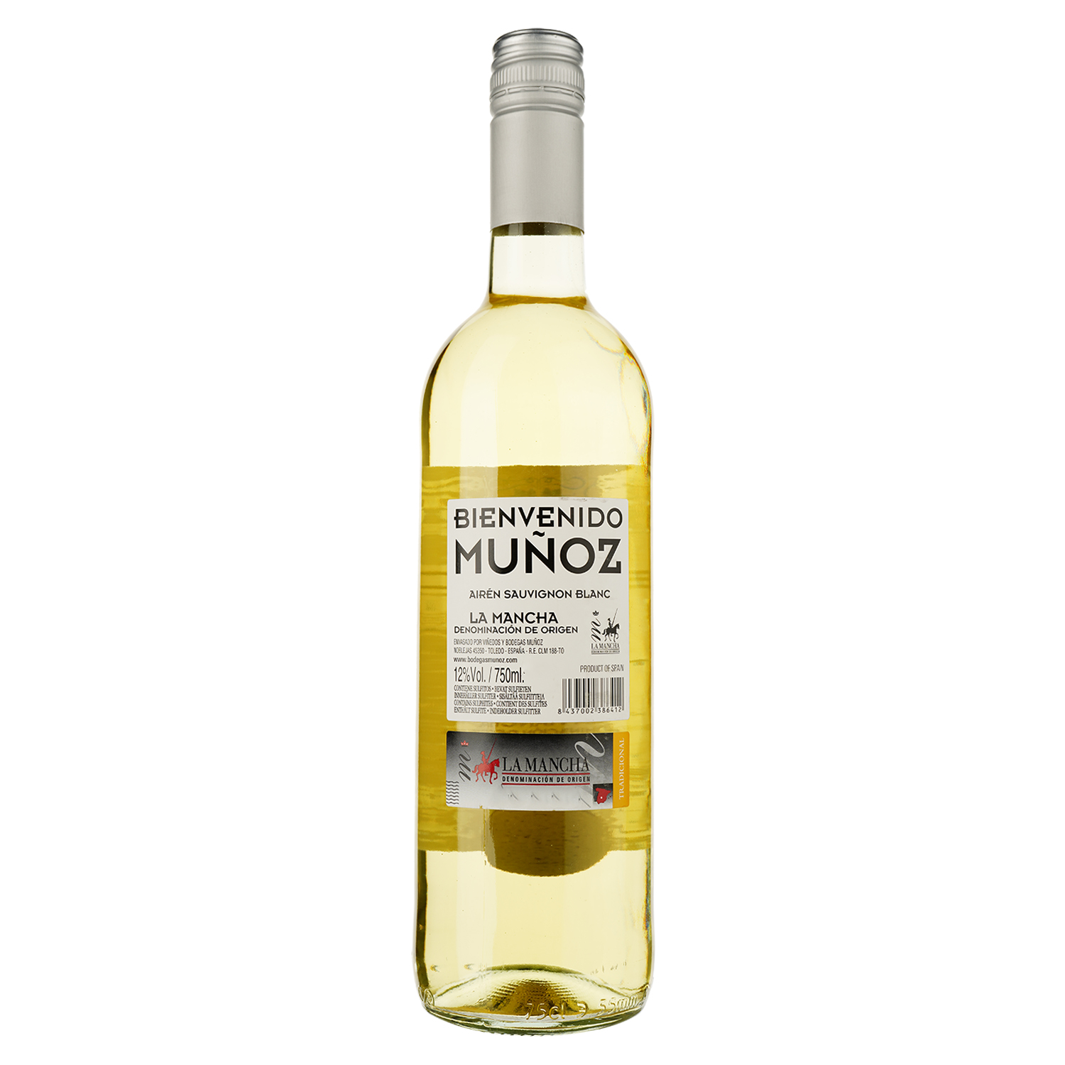 Вино Bienvenido Munoz Airen Sauvignon Blanc, белое, сухое, 0,75 л - фото 2