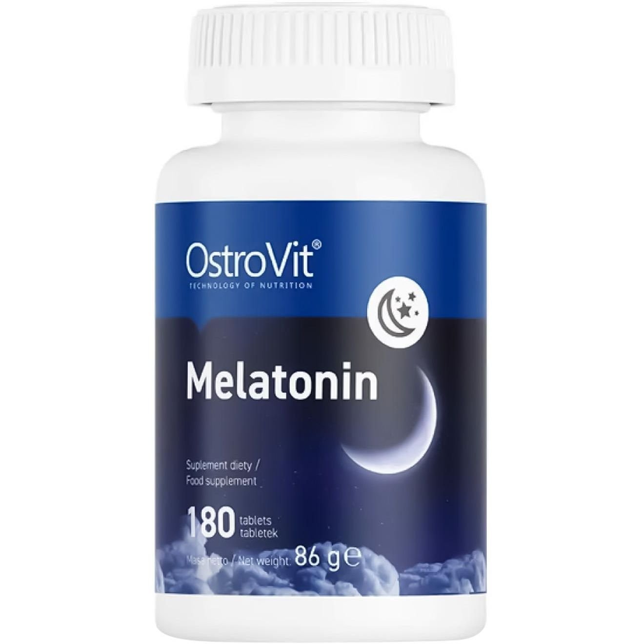 Мелатонін OstroVit Melatonin 8000 180 таблеток - фото 1